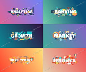 创意扁平风格 6款市场营销主题AE标题动画源文件精粹